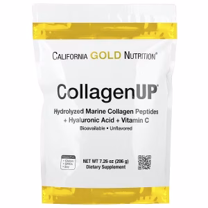 California Gold Nutrition, CollagenUP®, Hydrolyzed Marine Collagen Peptides with Hyaluronic Acid and Vitamin C, Unflavored, 7.26 oz (206 g)