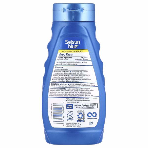 Selsun Blue, Antidandruff Shampoo, Itchy Dry Scalp, 11 fl oz (325 ml) - Image 2