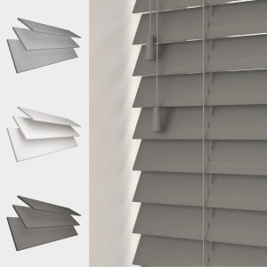 Faux Wood String Venetian Blinds 50mm Slats